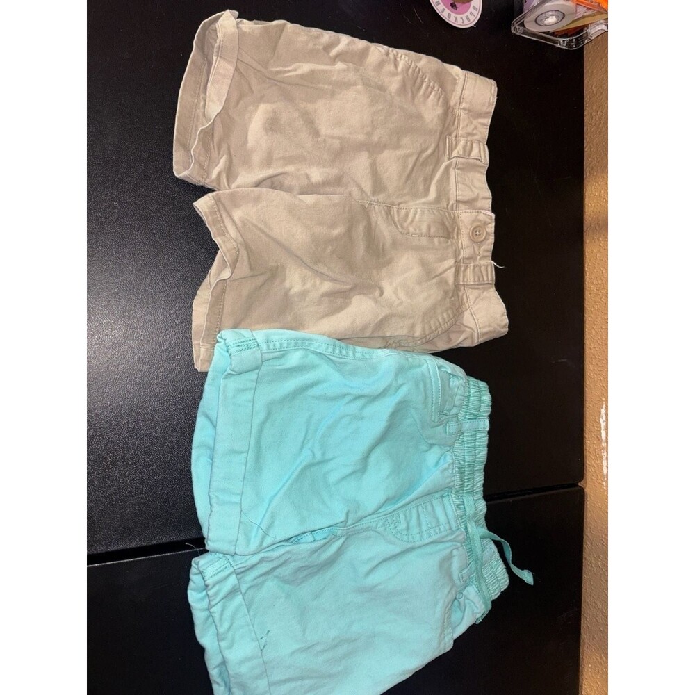 Cat & Jack School Uniforms Size 4 Tan & Copper Denim Shorts Lot